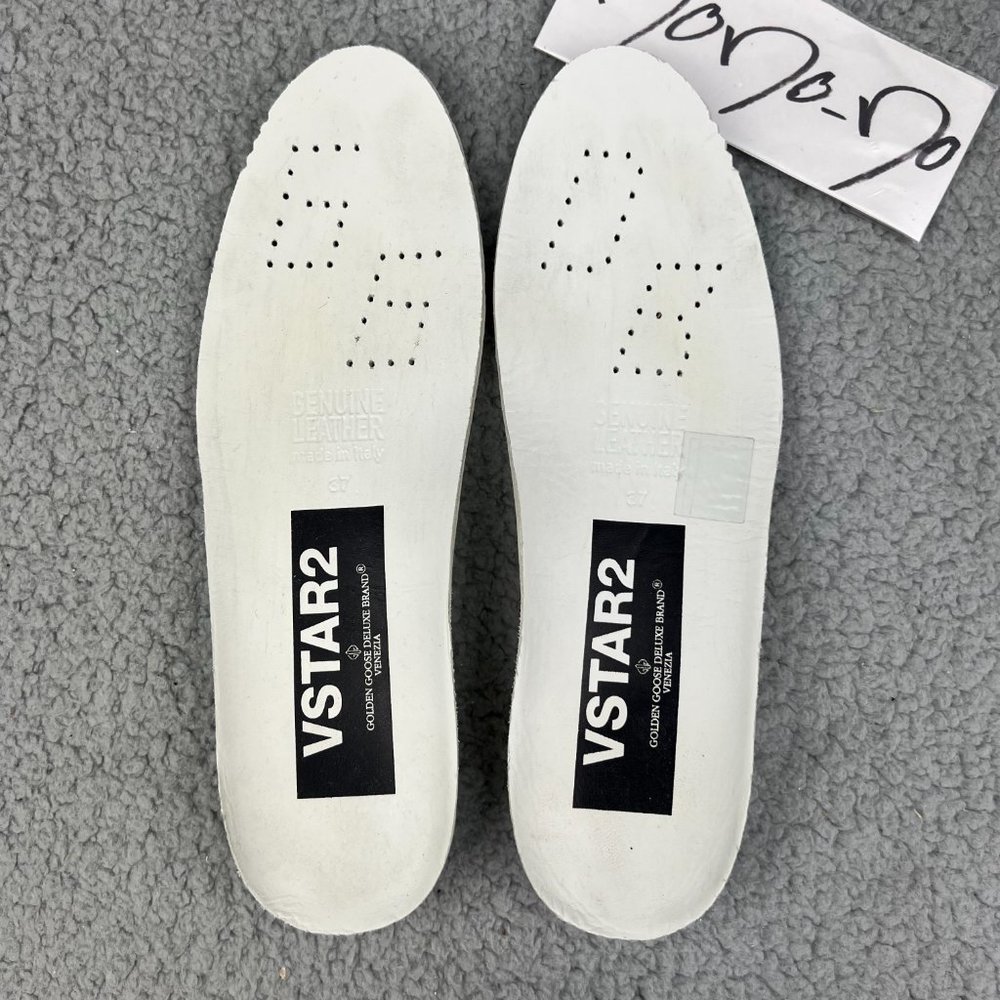 Golden Goose Womens 7 37 Shoes Grey Silver Velvet V Star 2 VSTAR2 Low Sneakers 4 - Picture 10 of 14